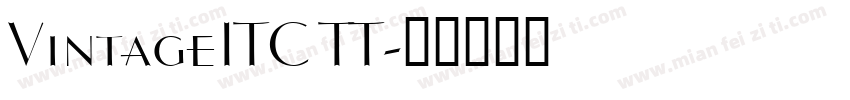 VintageITC TT字体转换